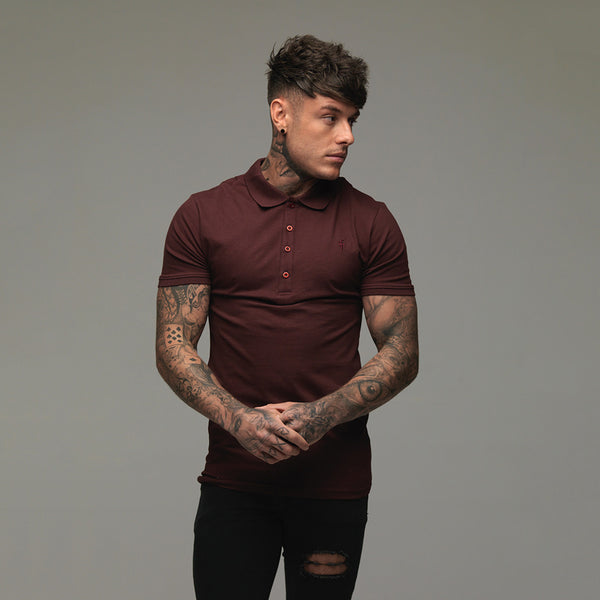 Father Sons Classic Burgundy Polo Shirt - FSH042