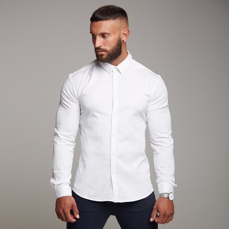 Father Sons Super Slim Luxe Ultra Stretch Classic White Long Sleeve -  FS331