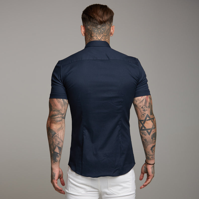 Father Sons Super Slim Luxe Ultra Stretch Classic Navy Kurzarm – FS330 (VORBESTELLUNG 21. MÄRZ)