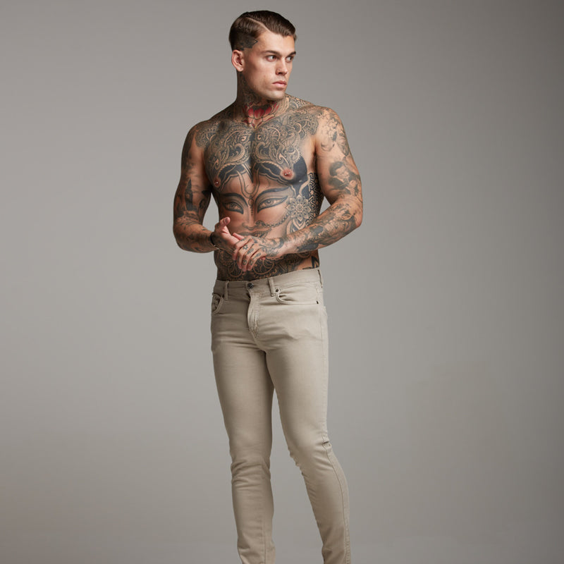 Vater-Söhne-Ultra-Stretch-Jeans in Beige – FSH272