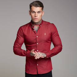 Father Sons Super Slim Stretch Oxblood Denim Long Sleeve - FS339