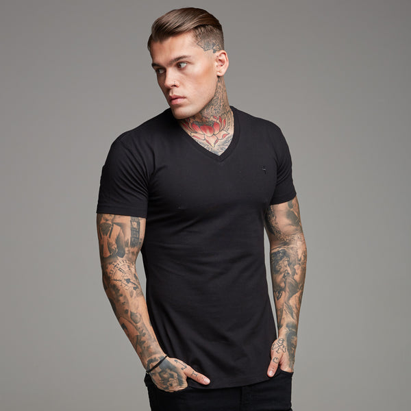 Father Sons Classic Black V Neck - FSH190