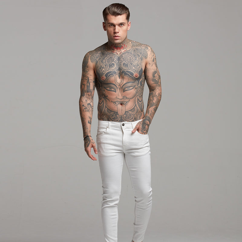 Father Sons Ultra Stretch White Jeans - FSH259