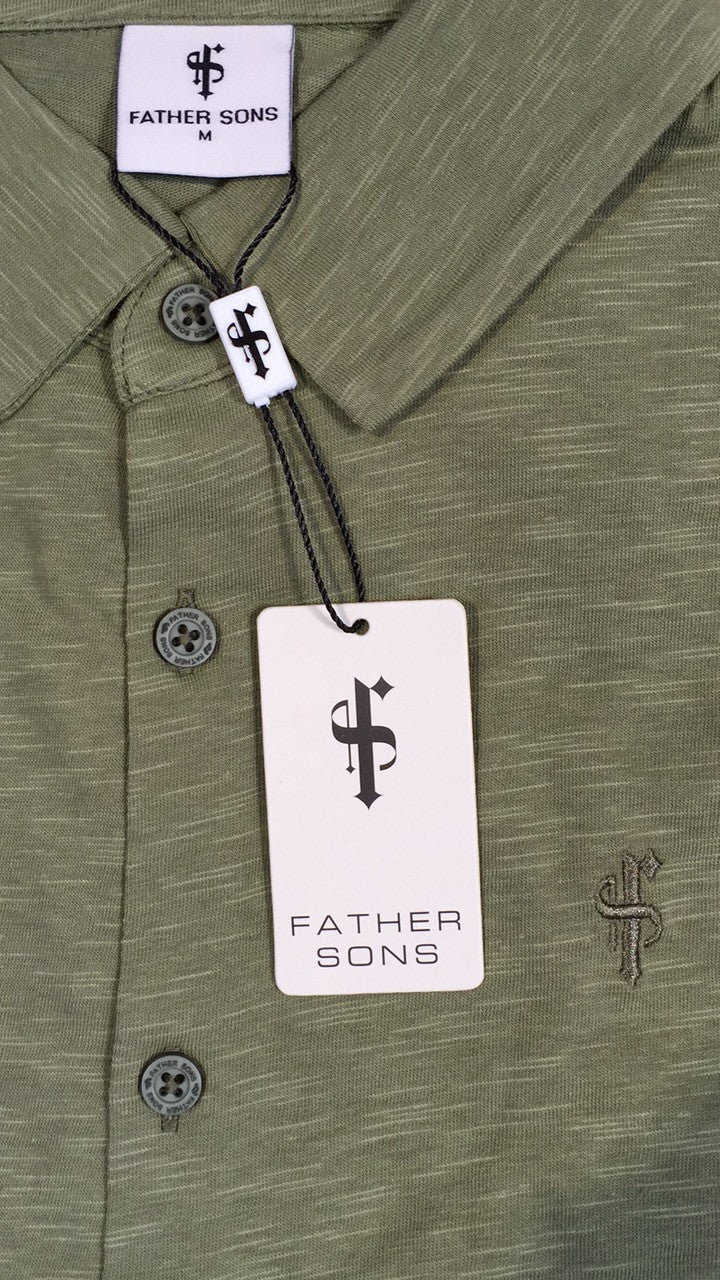 Father Sons Super Slim Khaki Jersey Kurzarm – FSH014 (LETZTE CHANCE)