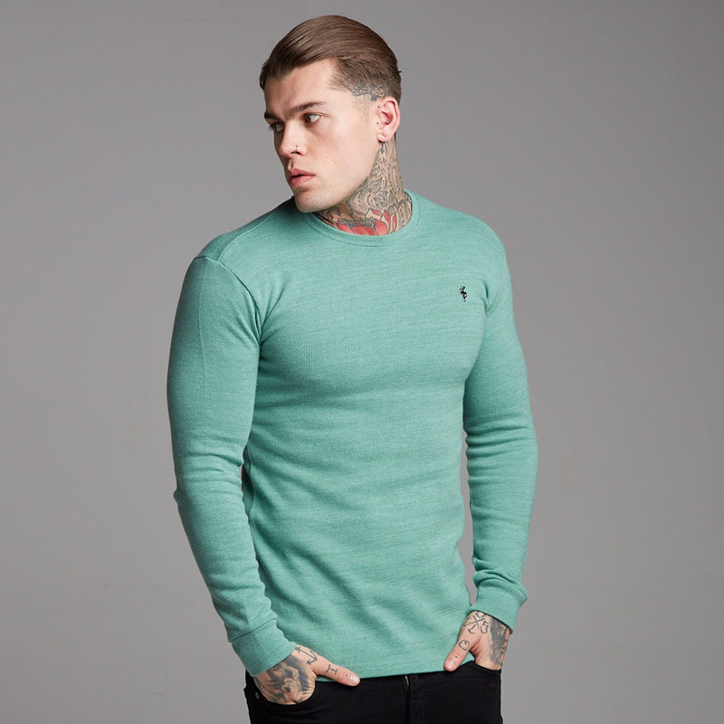 Father Sons klassischer grüner superschlanker Pullover – FSH233