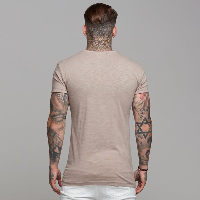 Father Sons Taupe Slub Crew – FSH261