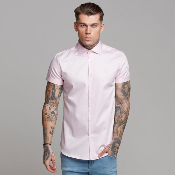 Father Sons Classic Pink Luxe Kurzarmshirt aus ägyptischer Baumwolle – FS444 (LETZTE CHANCE)