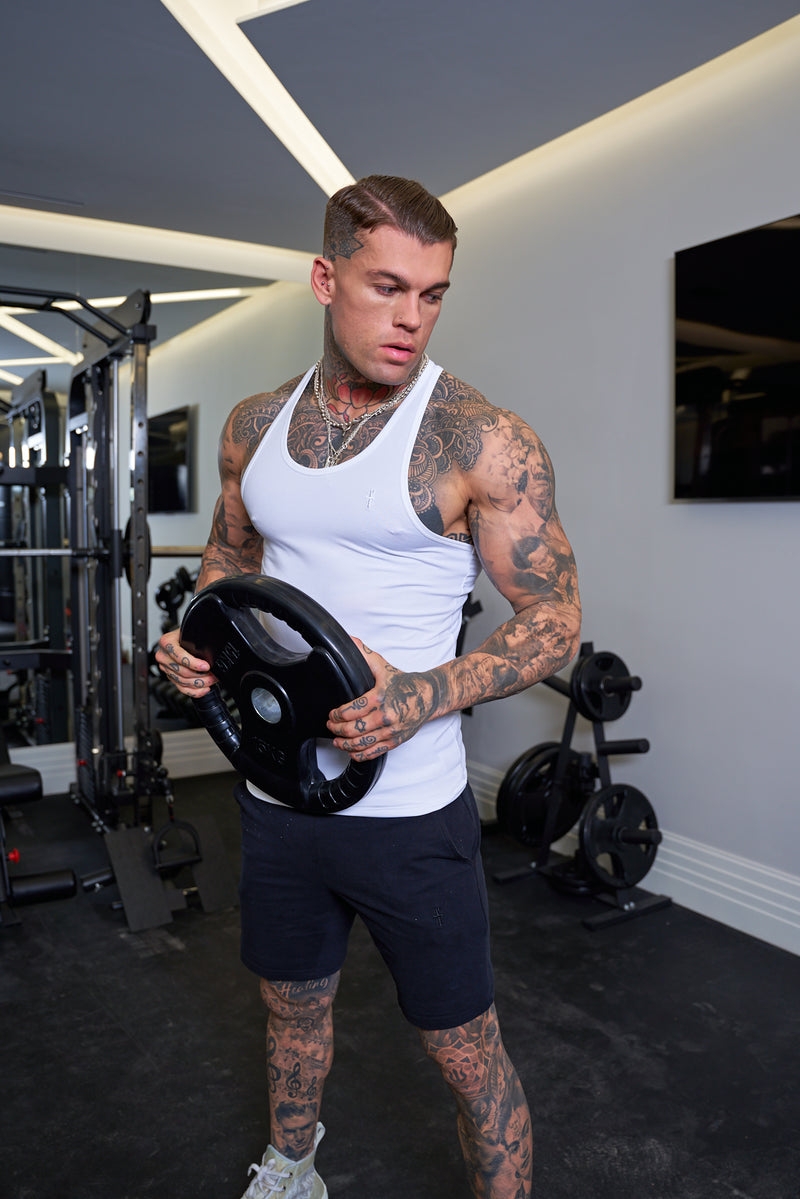 Weißes Sport-Top für Väter und Söhne - FSH690 (VORBESTELLUNG AB 18. DEZEMBER)