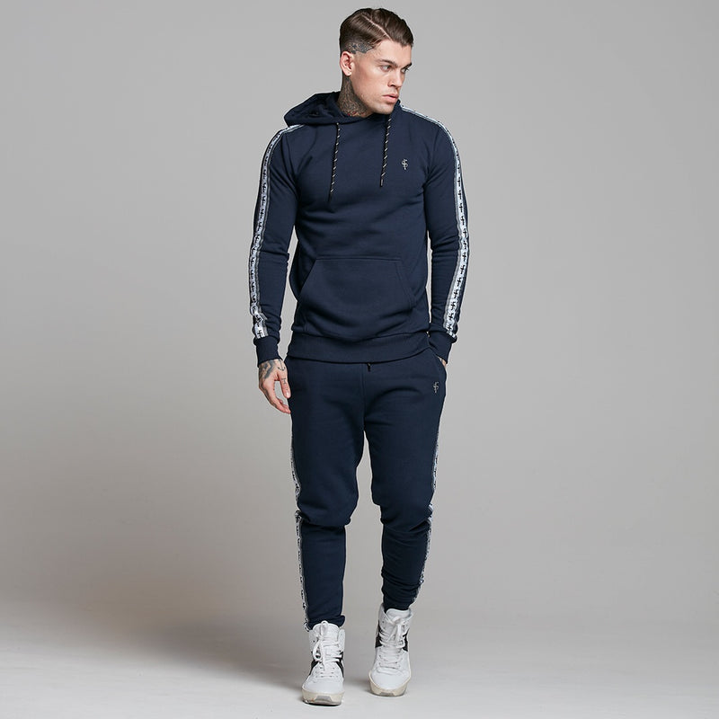 Father Sons Tapered Navy Hoodie Top – FSM005 (LETZTE CHANCE)