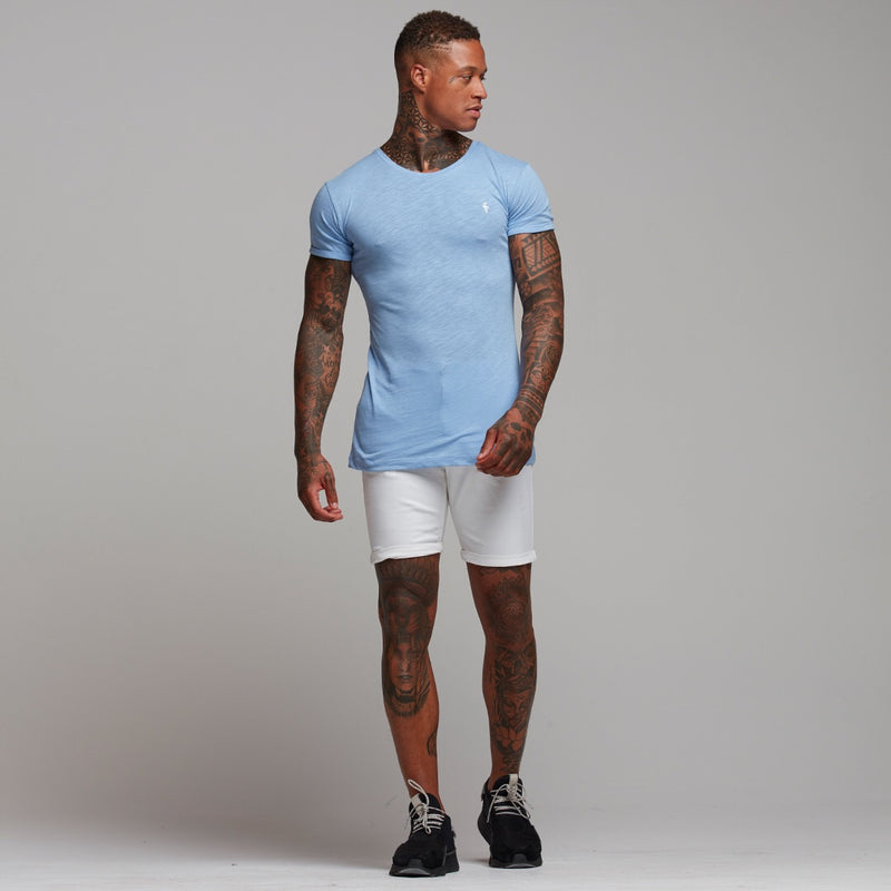 Father Sons Light Blue Slub Crew – FSH051