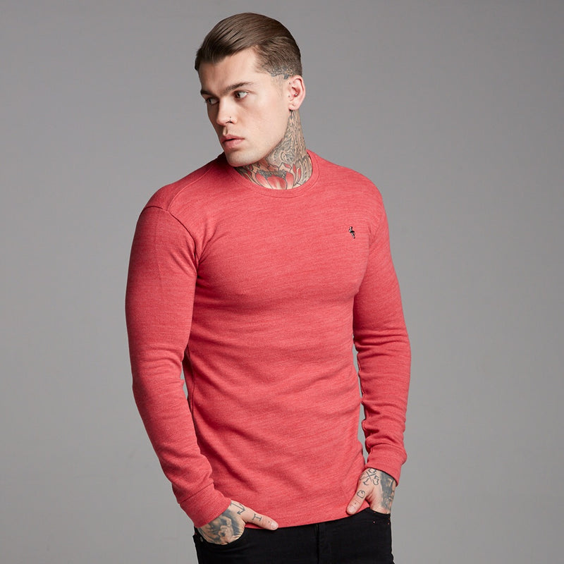 Father Sons Classic Red Marl Super Slim Pullover – FSH231