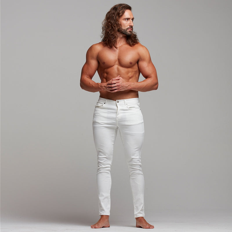 Weiße Ultra-Stretch-Jeans von Father Sons – FSH259