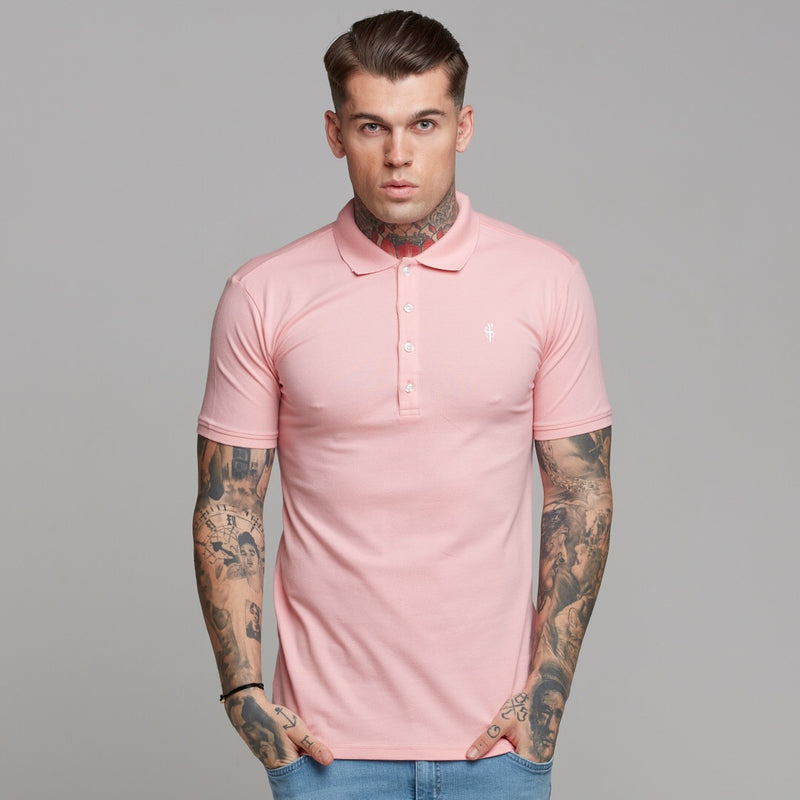 Father Sons klassisches rosafarbenes Poloshirt – FSH246