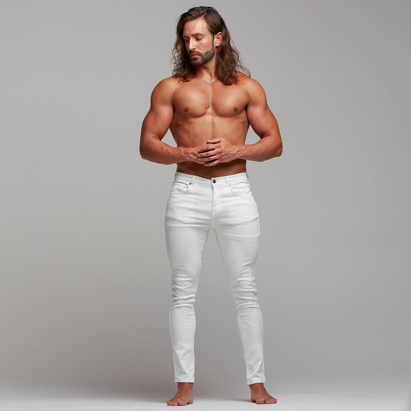 Weiße Ultra-Stretch-Jeans von Father Sons – FSH259