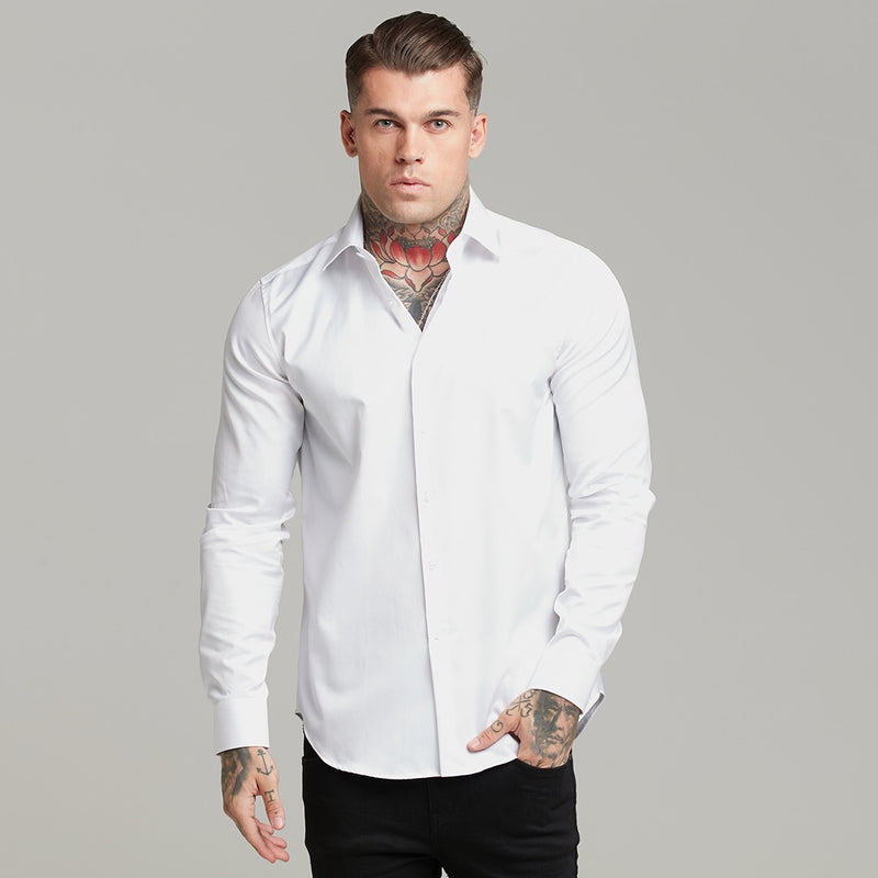 Father Sons Classic White Twill Cutaway Collar - FS599