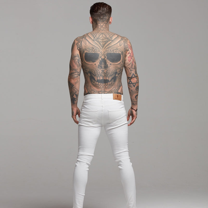 Weiße Ultra-Stretch-Jeans von Father Sons – FSH259