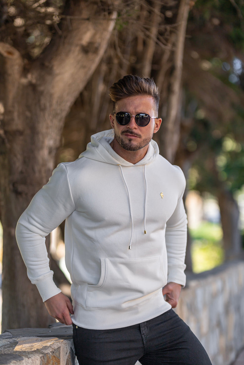 Father Sons Kapuzenpullover zum Überziehen in Creme und Gold – FSH544