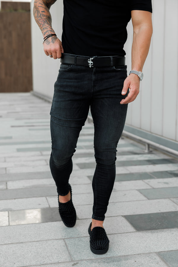 Father Sons Ultra Stretch Black Slim Jeans - FSJEAN003