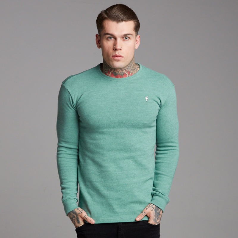 Father Sons klassischer grüner superschlanker Pullover – FSH233