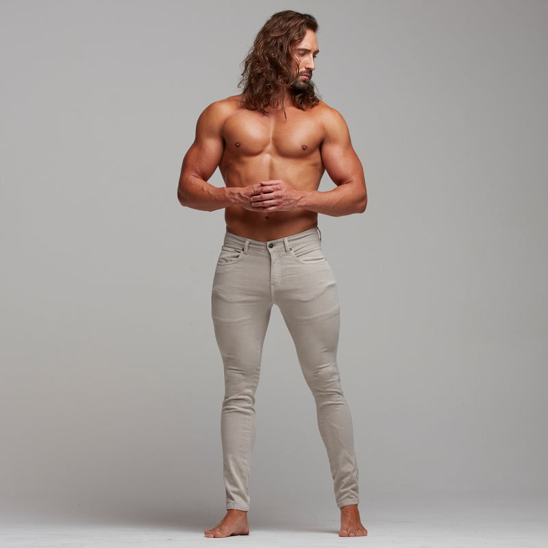 Vater-Söhne-Ultra-Stretch-Jeans in Beige – FSH272