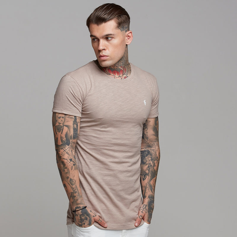 Father Sons Taupe Slub Crew – FSH261