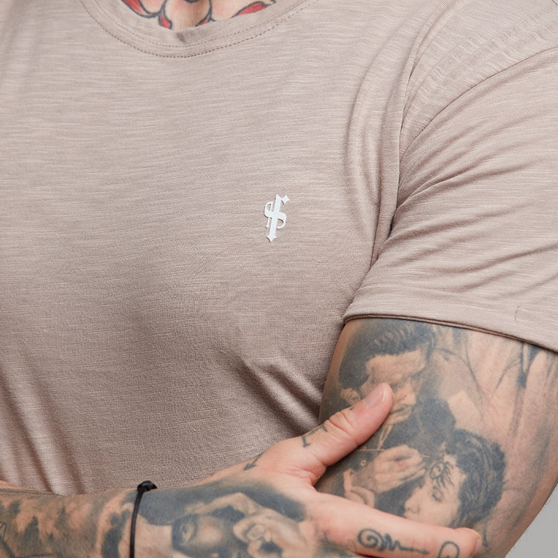 Father Sons Taupe Slub Crew – FSH261