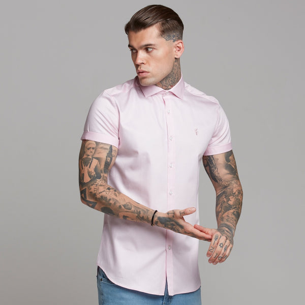 Father Sons Classic Pink Luxe Kurzarmshirt aus ägyptischer Baumwolle – FS444 (LETZTE CHANCE)