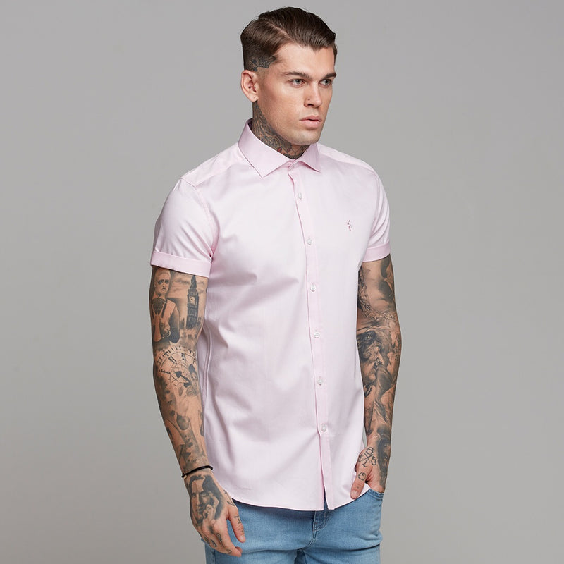 Father Sons Classic Pink Luxe Kurzarmshirt aus ägyptischer Baumwolle – FS444 (LETZTE CHANCE)