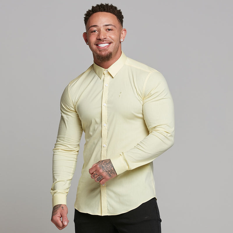 Father Sons Super Slim Ultra Stretch Yellow Long Sleeve - FS475