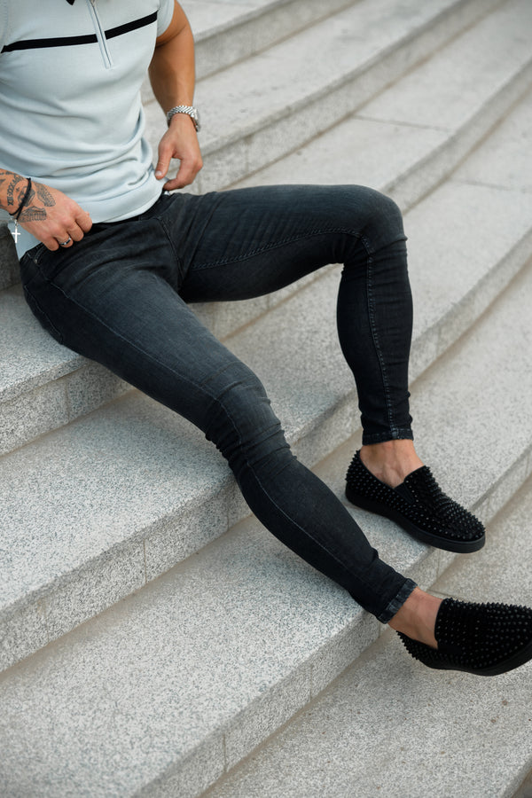 Father Sons Ultra Stretch Black Slim Jeans - FSJEAN003