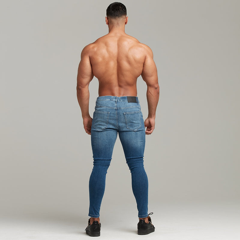 Vater-Söhne-Slim-Stretch-Jeans in Blau – FSH402