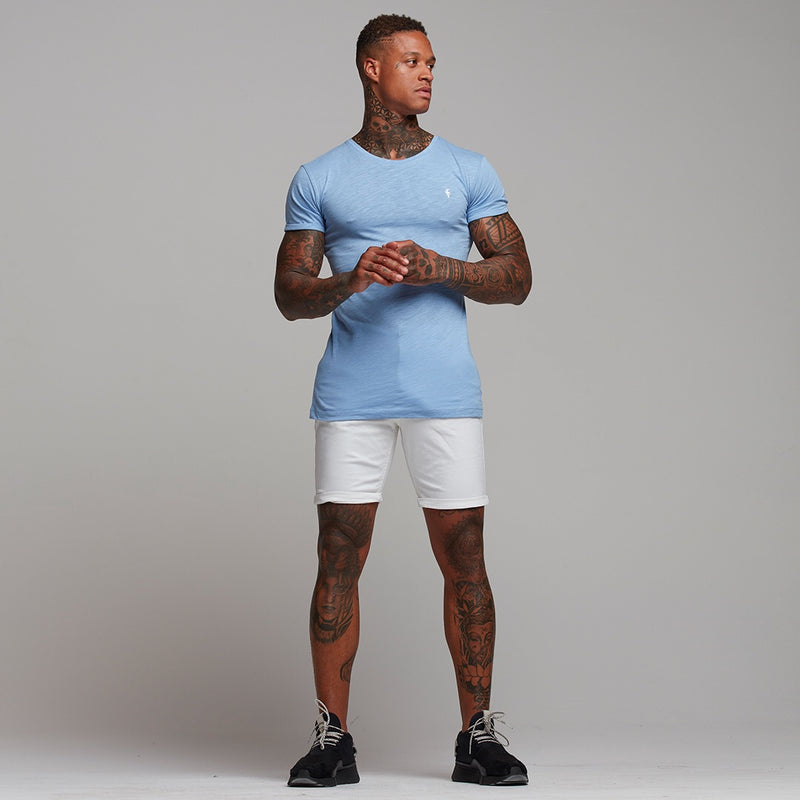 Father Sons Light Blue Slub Crew – FSH051