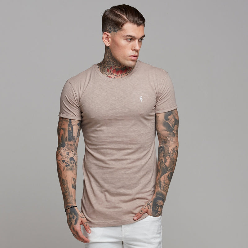 Father Sons Taupe Slub Crew – FSH261