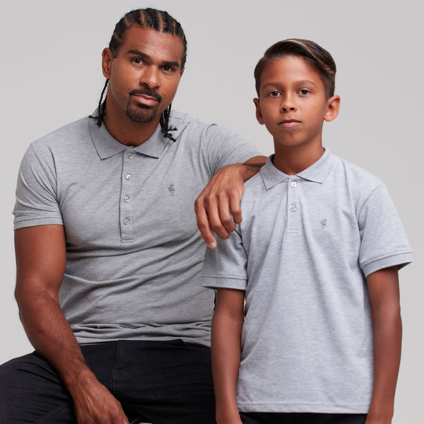 Klassisches graues Poloshirt für Jungen von Father Sons – FSB018 (LETZTE CHANCE)