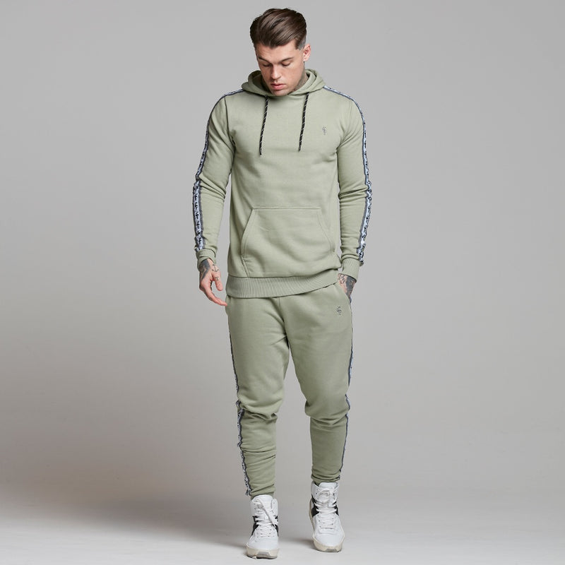 Father Sons Tapered Olive Hoodie Top – FSM003 (LETZTE CHANCE)