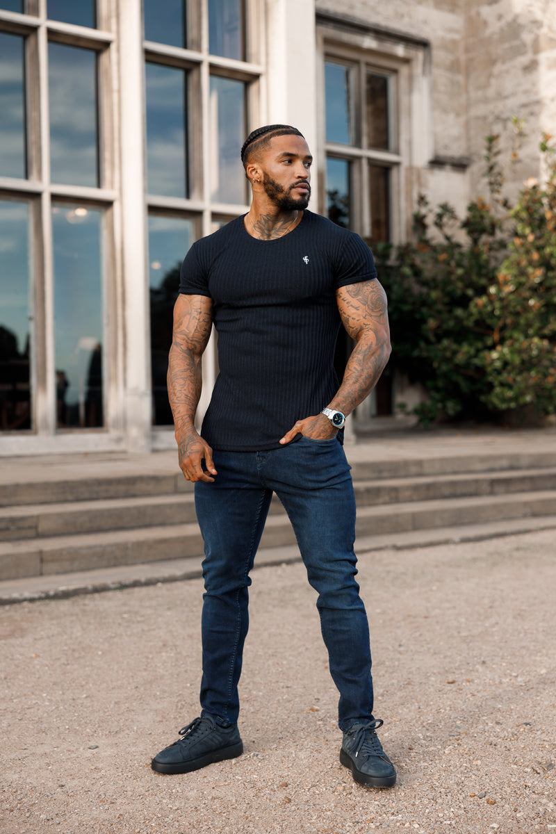 Father Sons Ultra Stretch Navy Relaxed Jeans - FSJEAN002