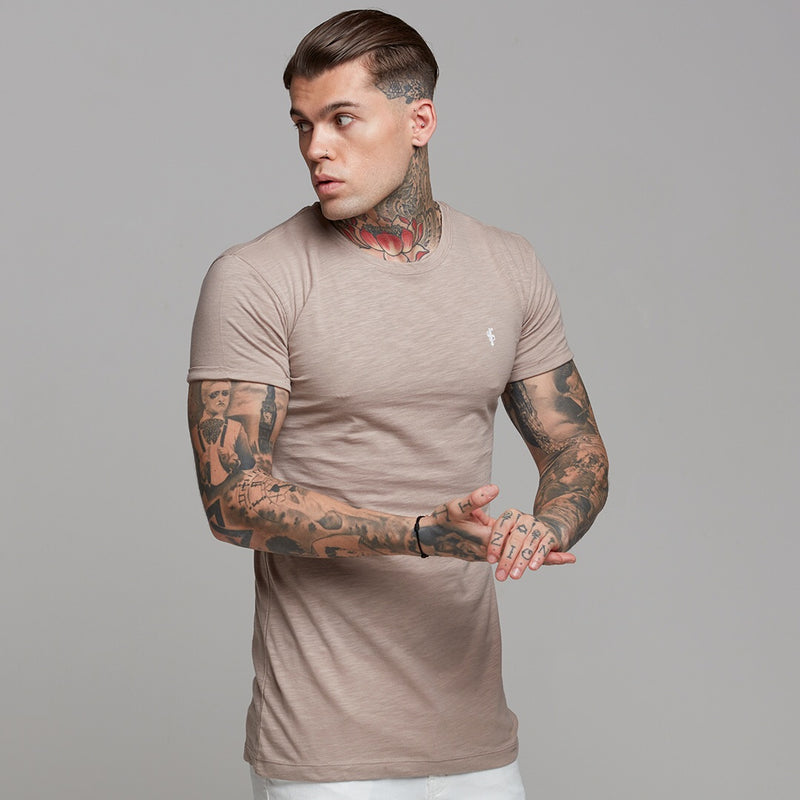 Father Sons Taupe Slub Crew – FSH261