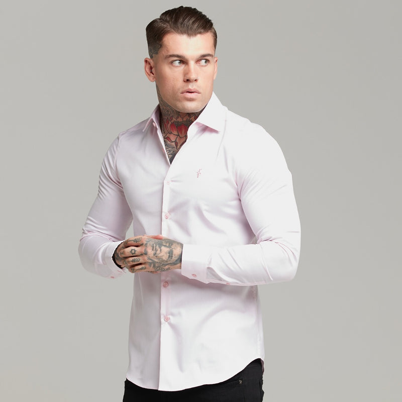 Father Sons Classic Pink Twill Cutaway Collar - FS600