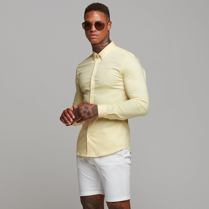 Father Sons Super Slim Ultra Stretch Yellow Long Sleeve - FS475