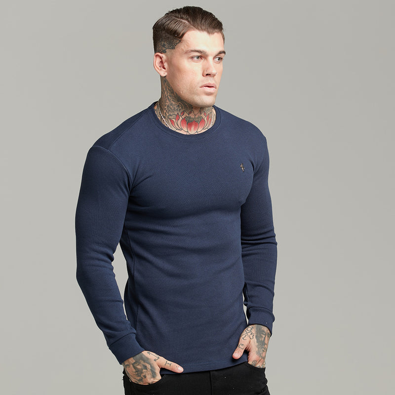 Father Sons Classic Navy Super Slim Pullover – FSH410