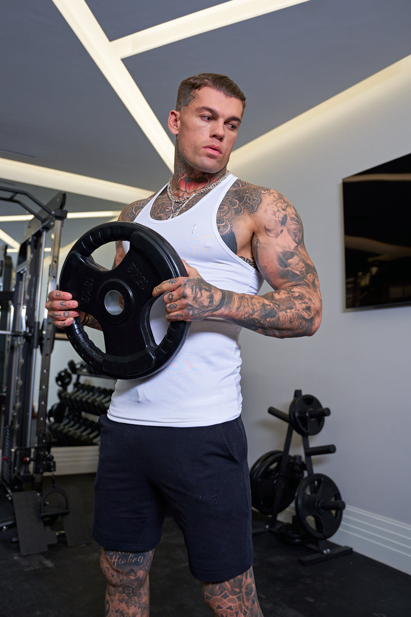 Weißes Sport-Top für Väter und Söhne - FSH690 (VORBESTELLUNG AB 18. DEZEMBER)