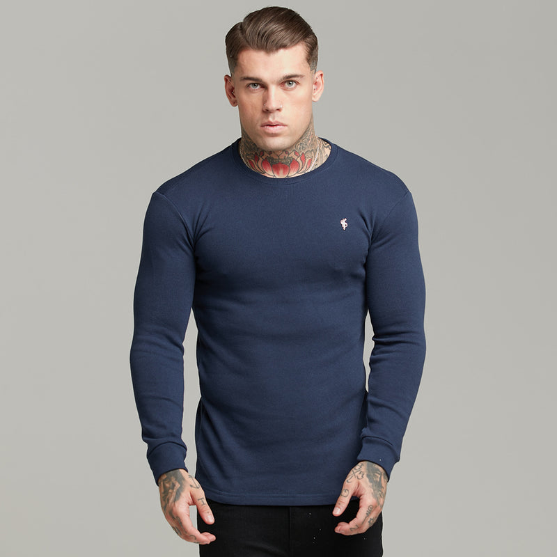 Father Sons Classic Navy Super Slim Jumper - FSH410