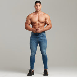 Vater-Söhne-Slim-Stretch-Jeans in Blau – FSH402