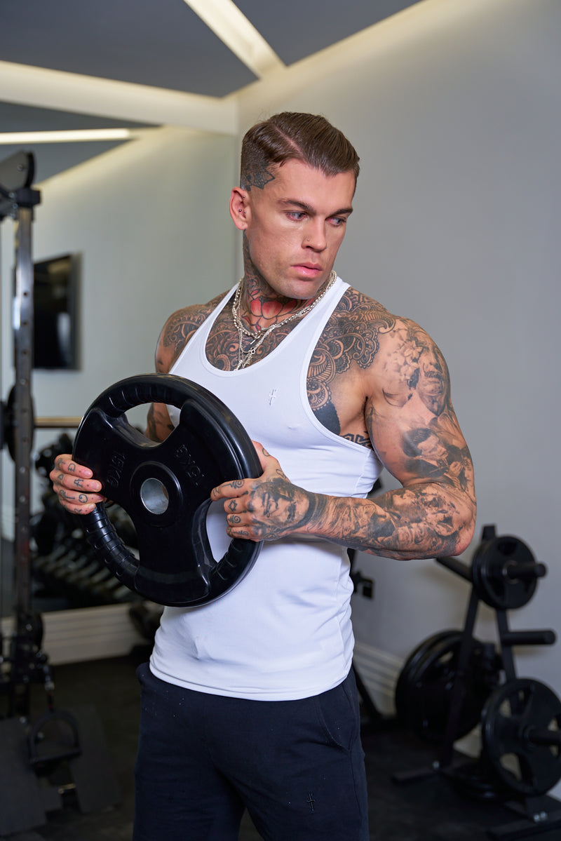 Weißes Sport-Top für Väter und Söhne - FSH690 (VORBESTELLUNG AB 18. DEZEMBER)