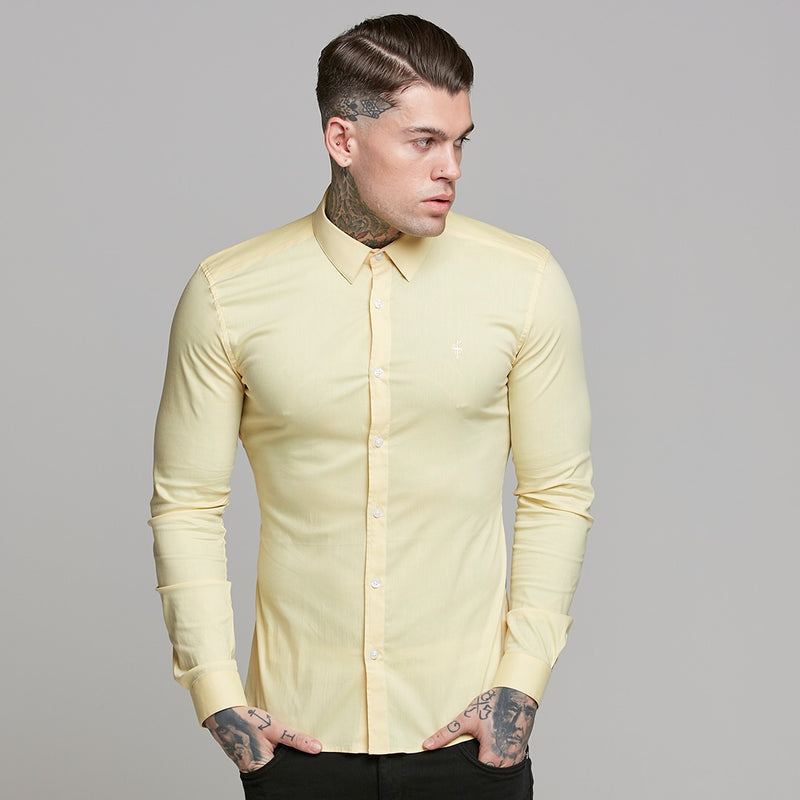 Father Sons Super Slim Ultra Stretch Yellow Long Sleeve - FS475