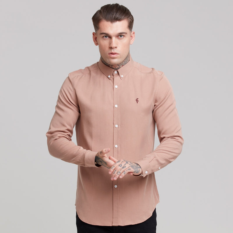 Father Sons Classic Tan Lyocell Langarmshirt – FS461