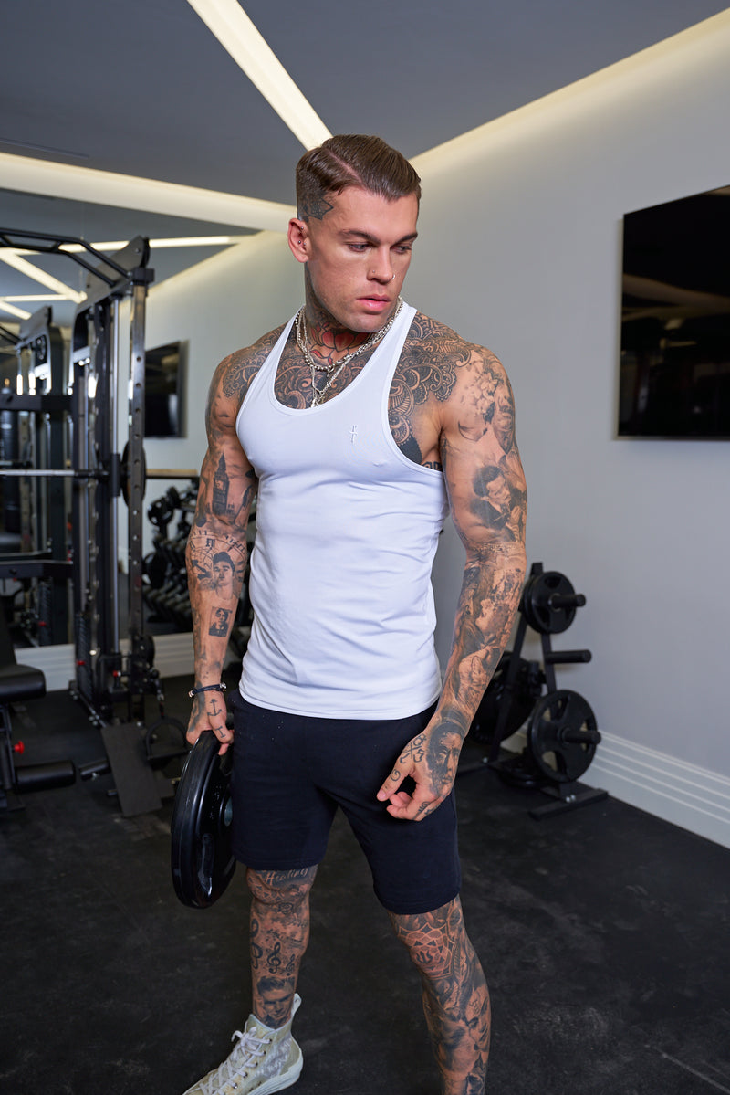 Weißes Sport-Top für Väter und Söhne - FSH690 (VORBESTELLUNG AB 18. DEZEMBER)