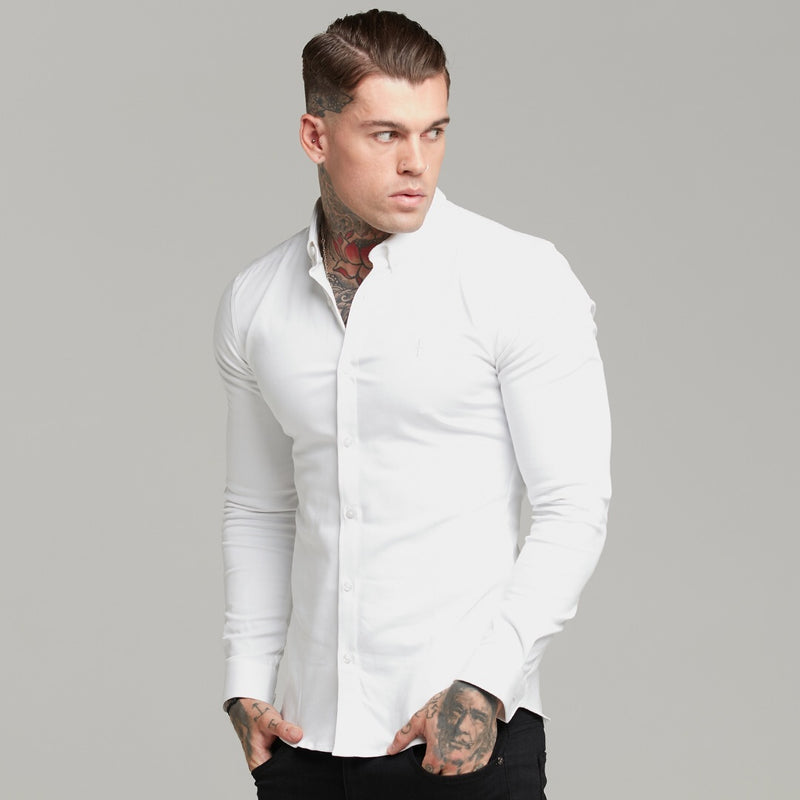 Father Sons Super Slim Stretch White Denim Long Sleeve - FS597