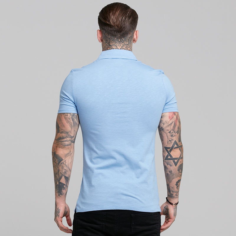 Father Sons Super Slim Baby Blue Jersey Short Sleeve - FSH015 (LAST CHANCE)