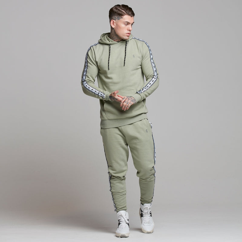 Father Sons Tapered Olive Hoodie Top – FSM003 (LETZTE CHANCE)